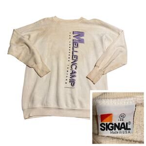 Vintage 80s Mellencamp Lonesome Jubilee Sweatshirt USA As Is XL -